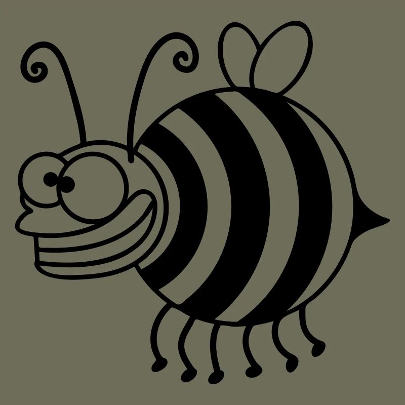 Funny thickness crazy bee