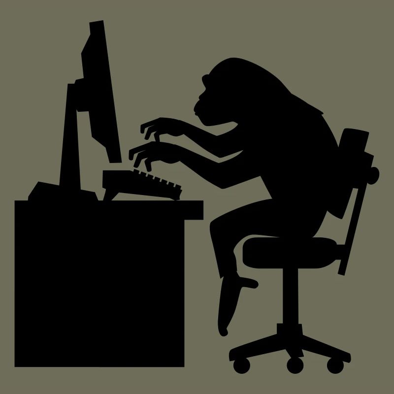 Monkey on Computer