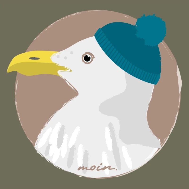 Möwe blaue Mütze | moin