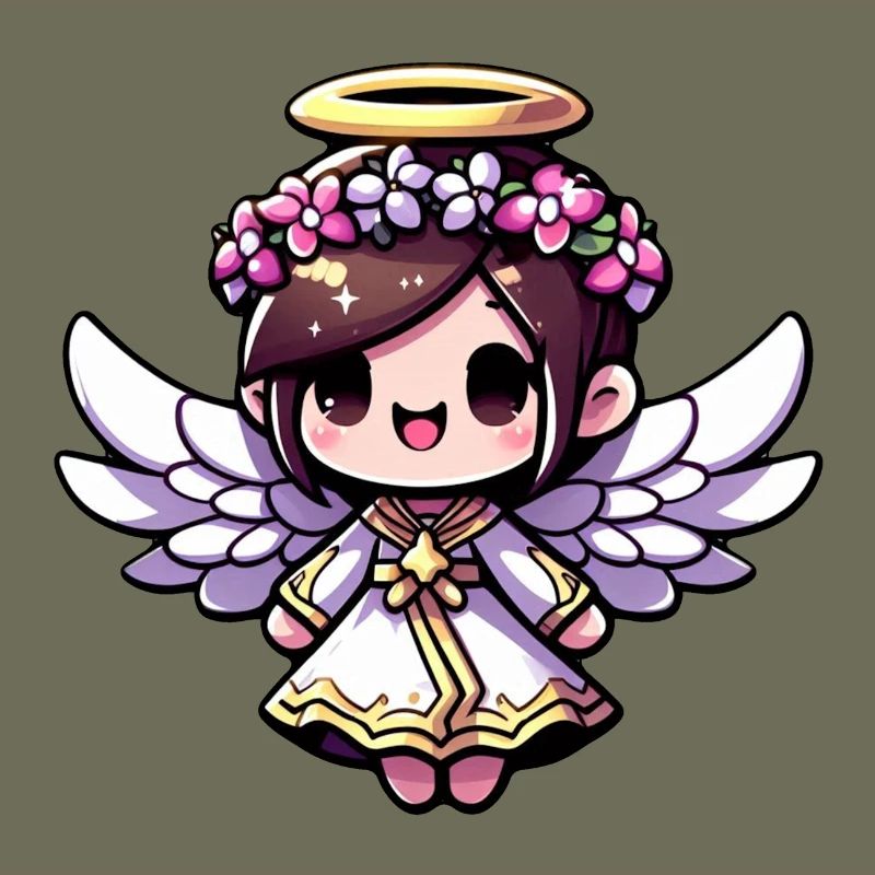 Ätherisches Engels-Chibi - Engel, niedlich, entzückend