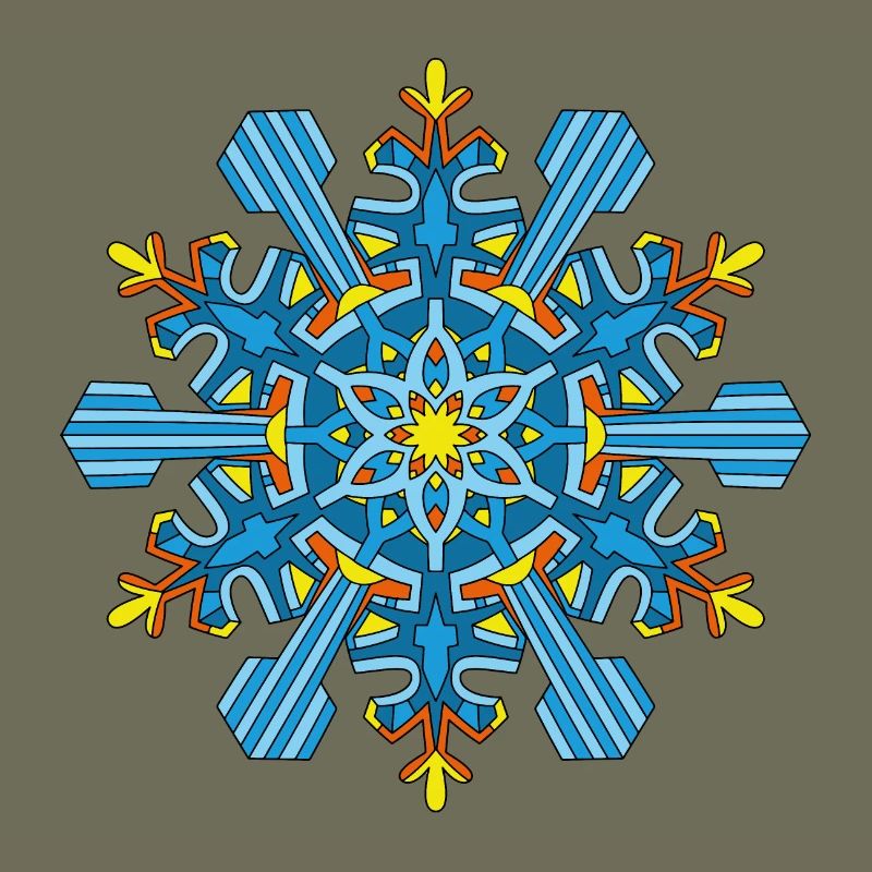 Snowflakes Mandala