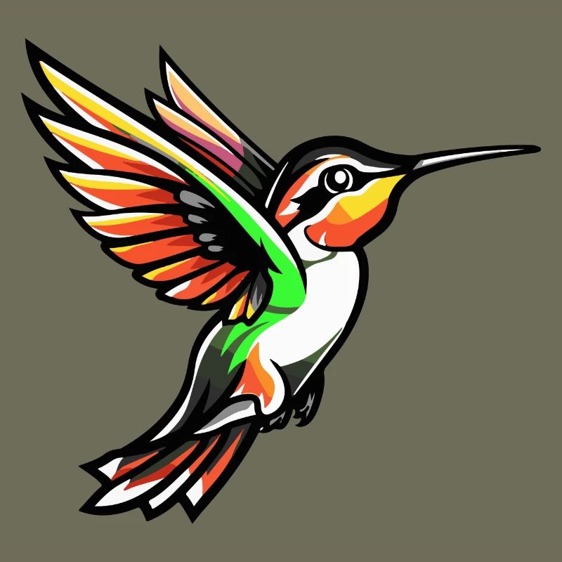 Kolibri Vogel Comic