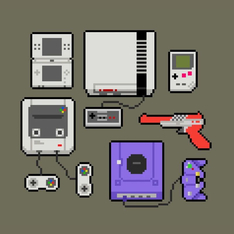 Pixel art console