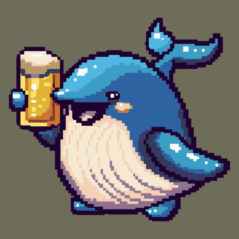 Bière Whale Pixel
