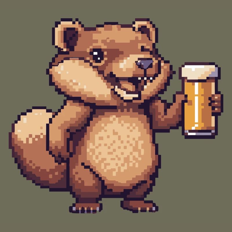 Biber Pixel Bier