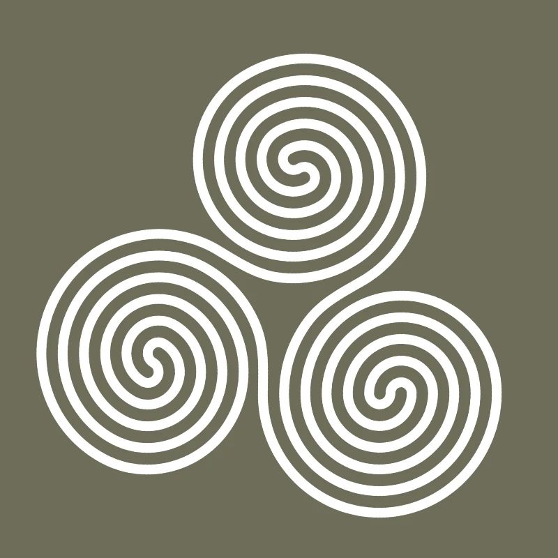 Weiße Triskelion