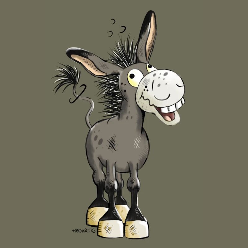 Witziger Esel