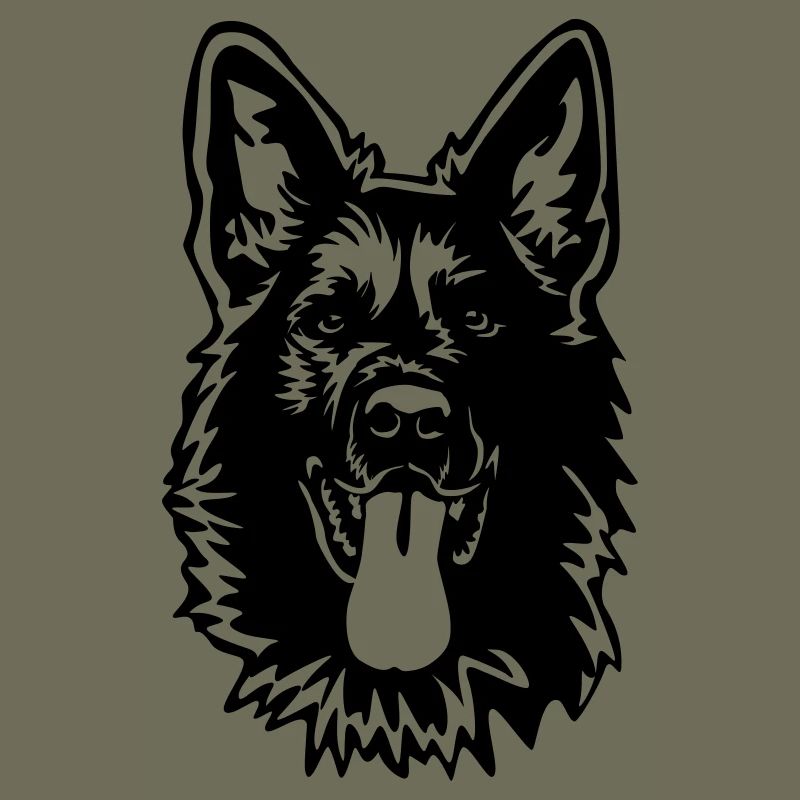 German Shepherd Head