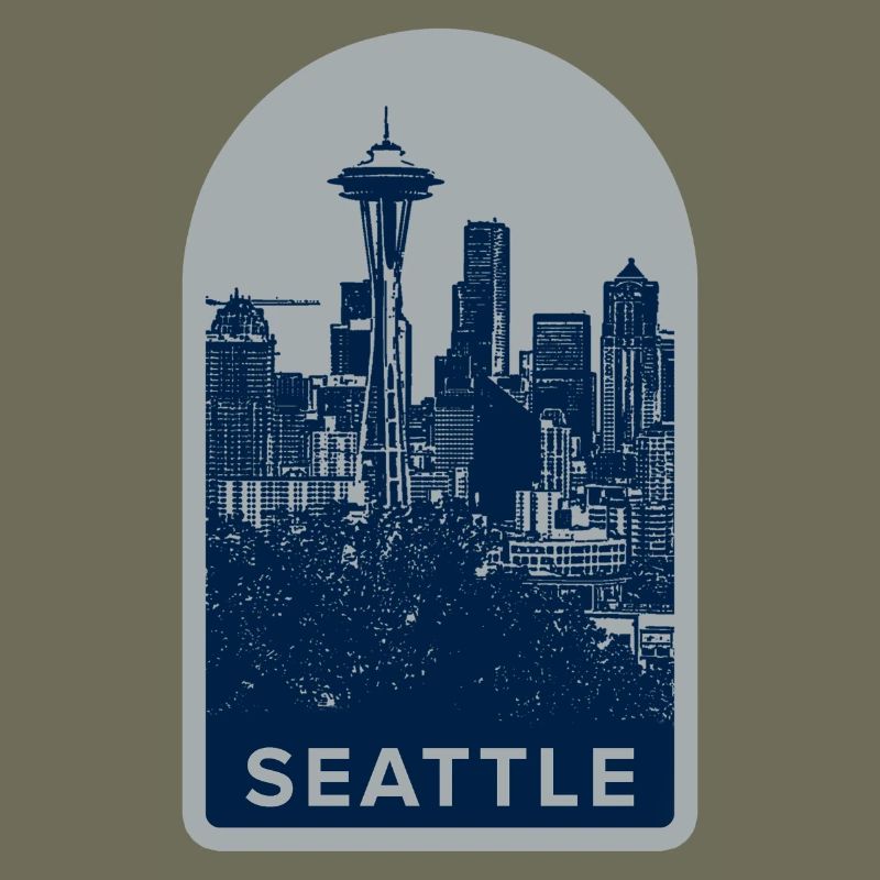 Seattle Skyline Abzeichen