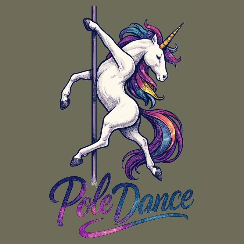Pole Dance Einhorn Poledancerin Stange Geschenk