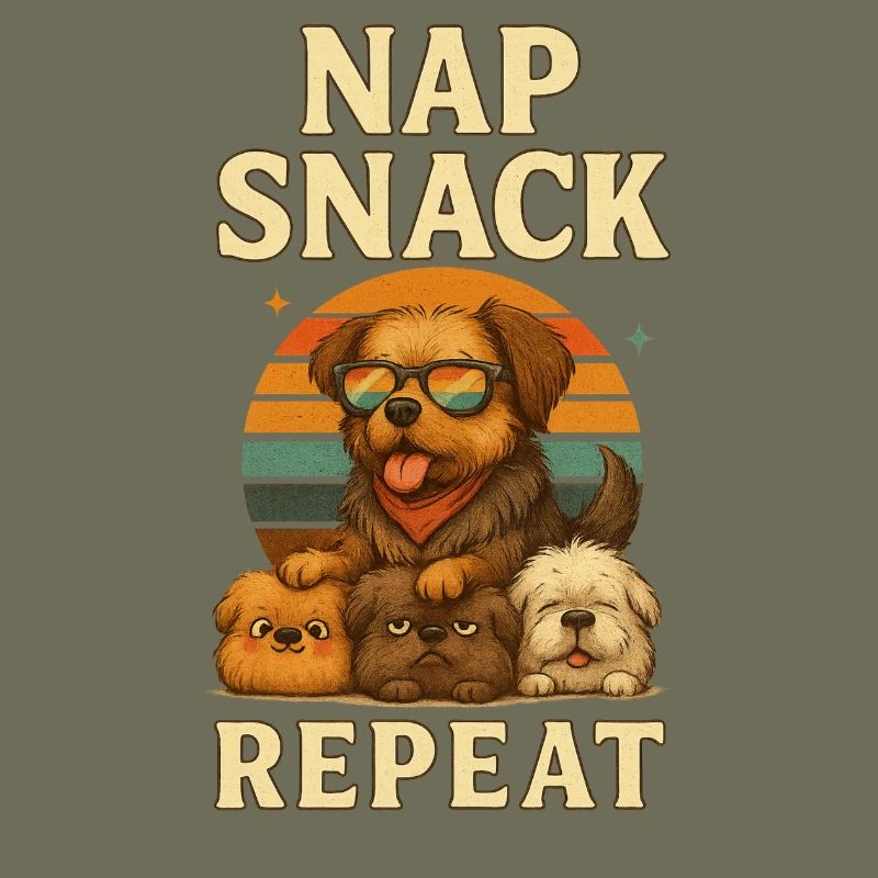 Nap Snack Repeat: Hunde Sunset