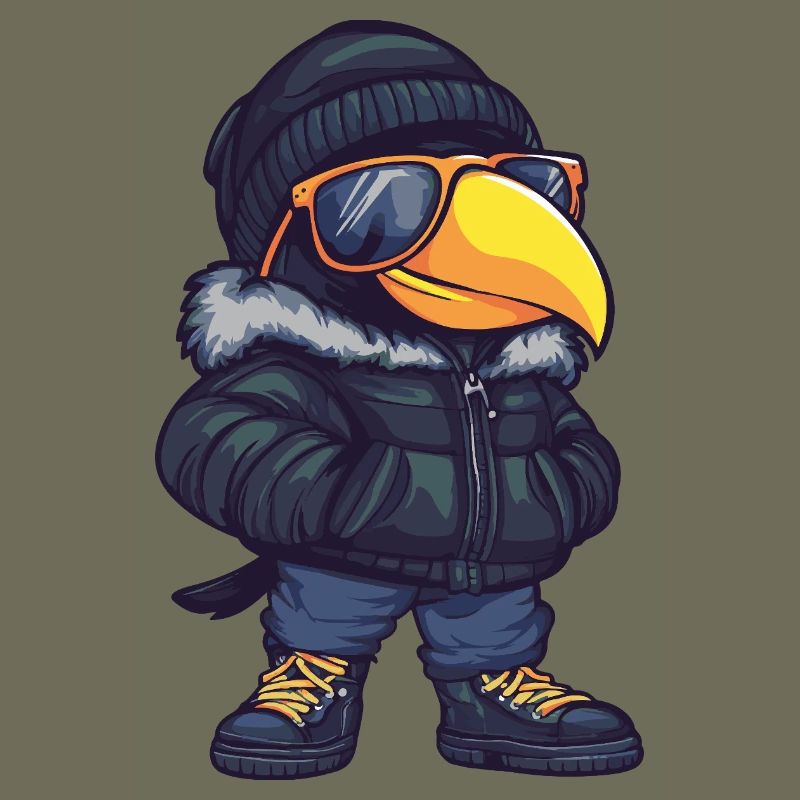 Tukan Vogel Cool Comic