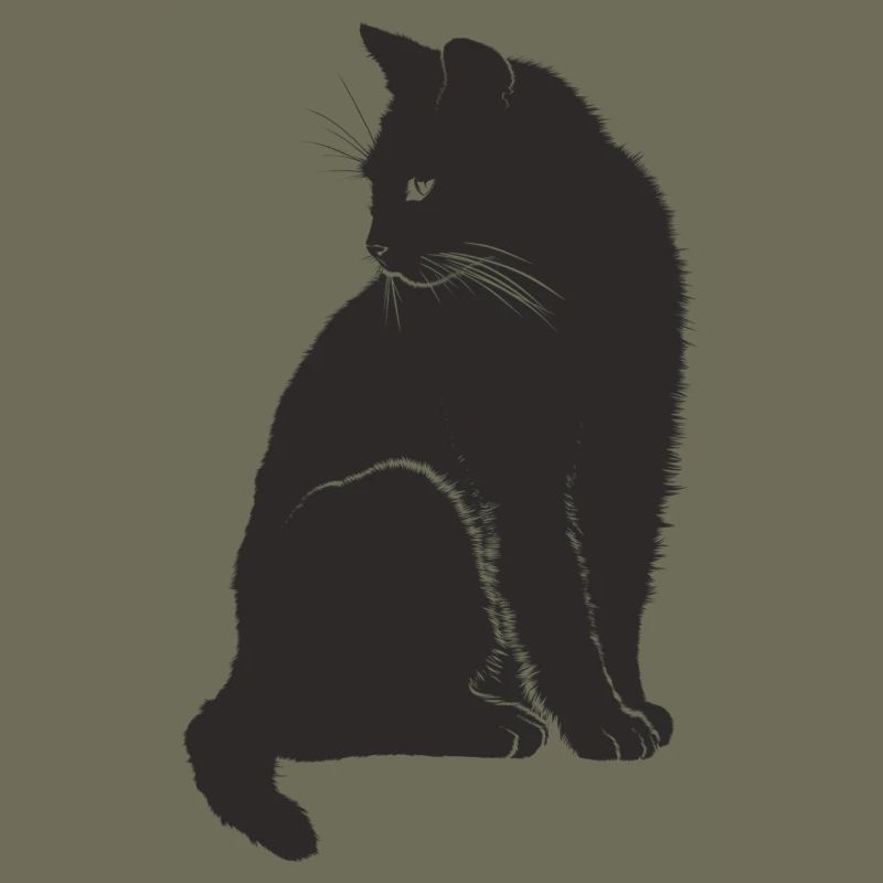 Süße Schwarze Katze Geschenk Idee