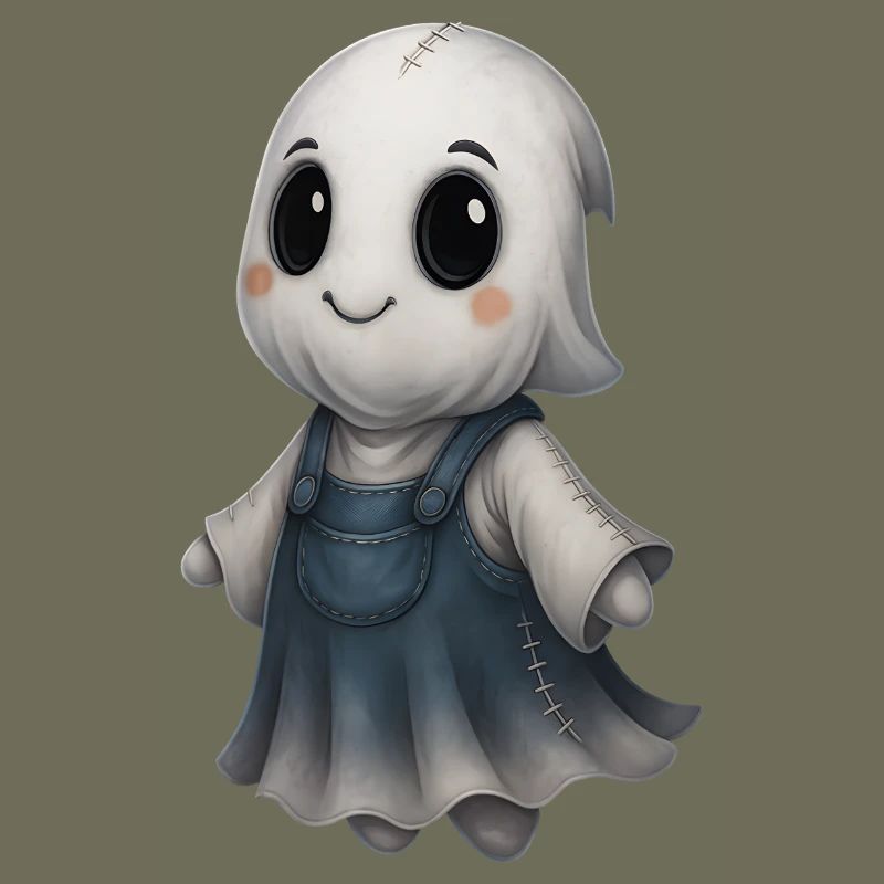 Cute Ghost Friend Patchwork