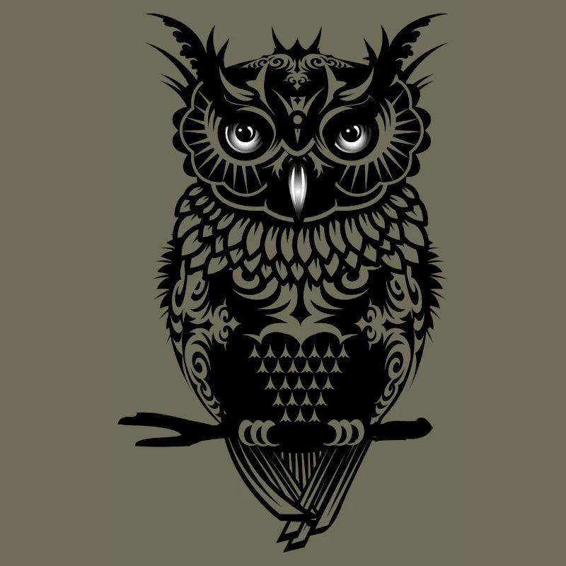 A dark owl