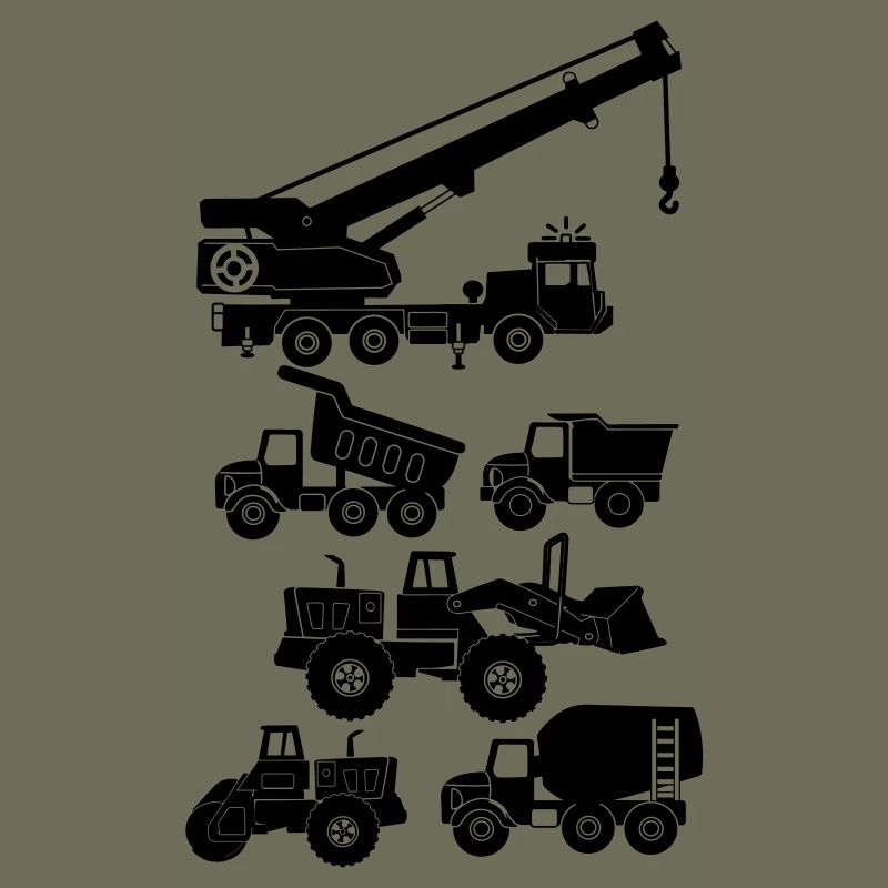 Road and construction vehicles