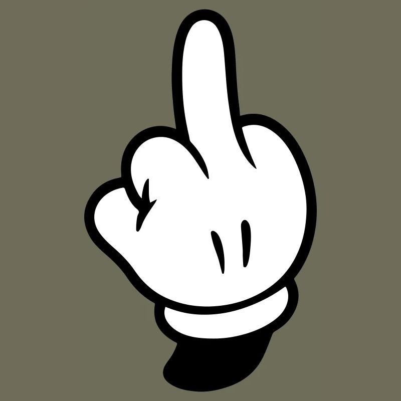 Mittelfinger Hand Comic