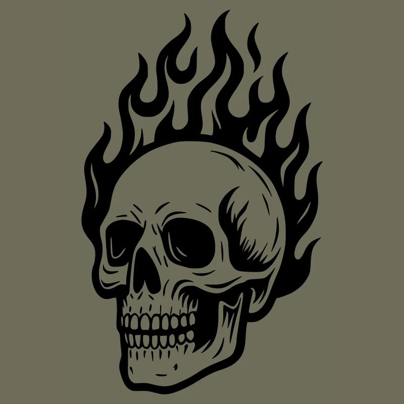Skull ... on fire!