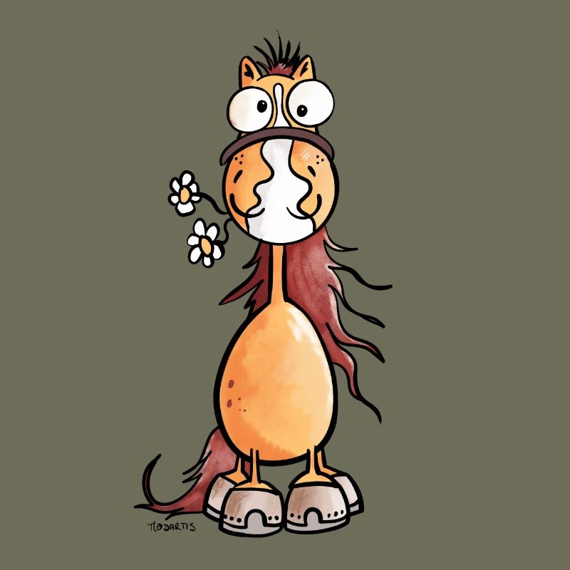 Da steht ein Pferdchen