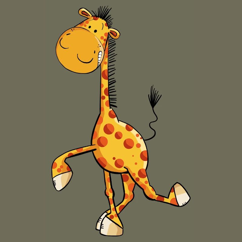Drollige Giraffe
