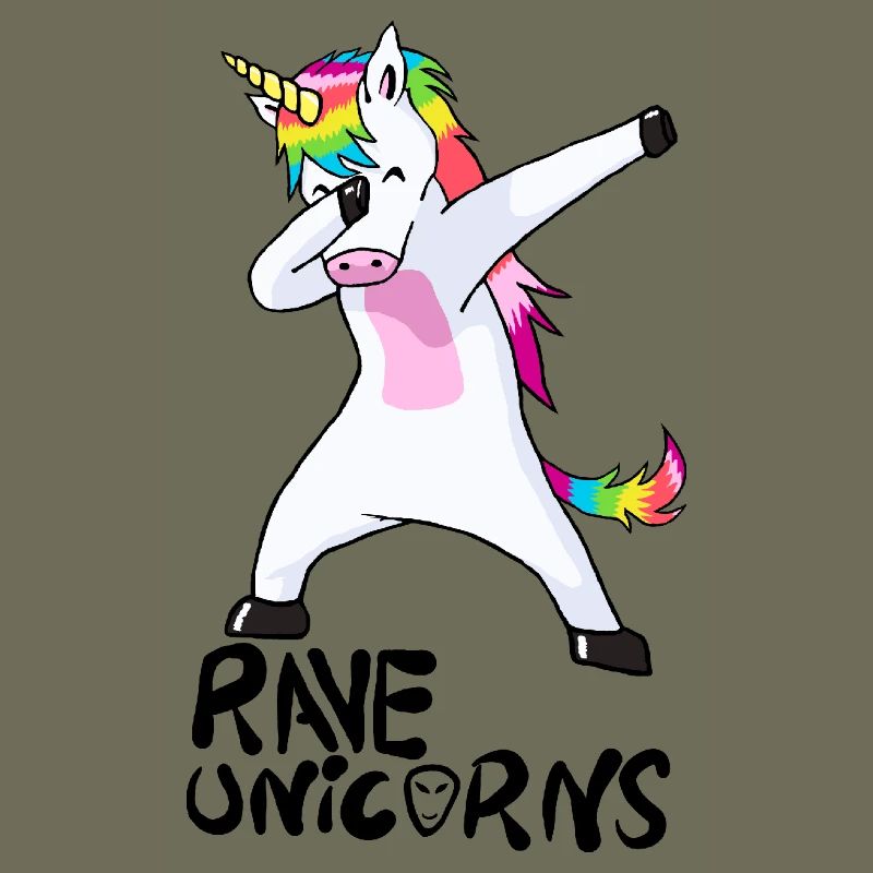 Logo Rave Unicorns Black Text