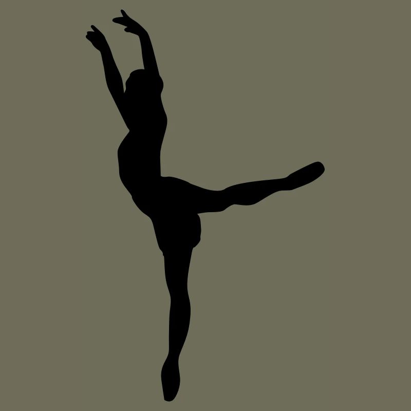 Danseuse de ballet vecteur Silhouette