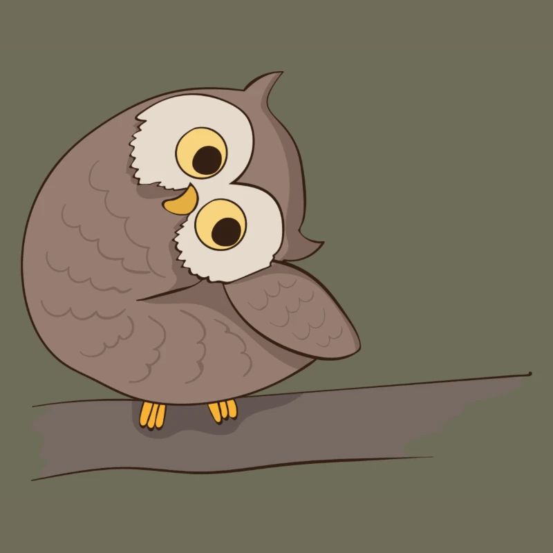 Uhu Eule Comic