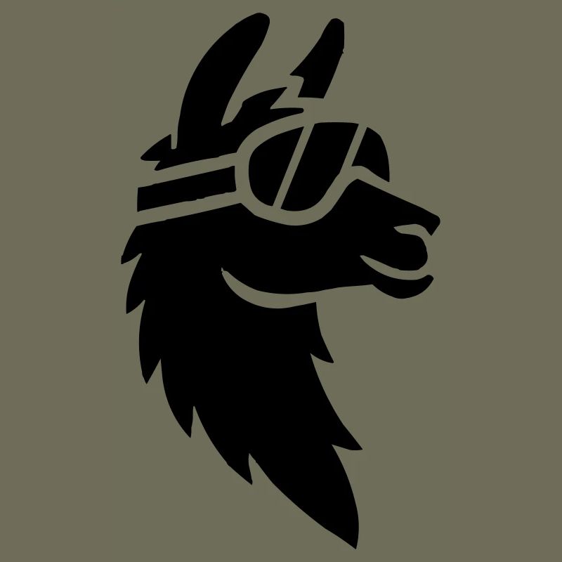 Llama with ski goggles
