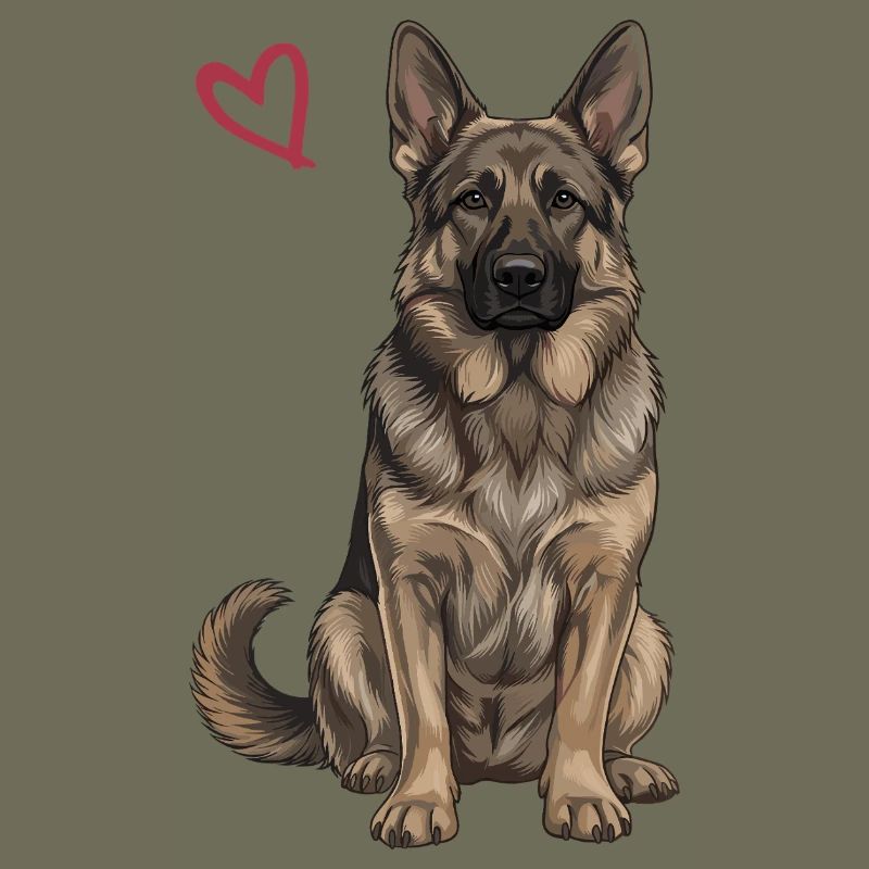 Schwarz-brauner Deutscher Schäferhund