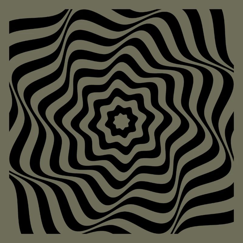 Hypnotic Black Spiral Pattern