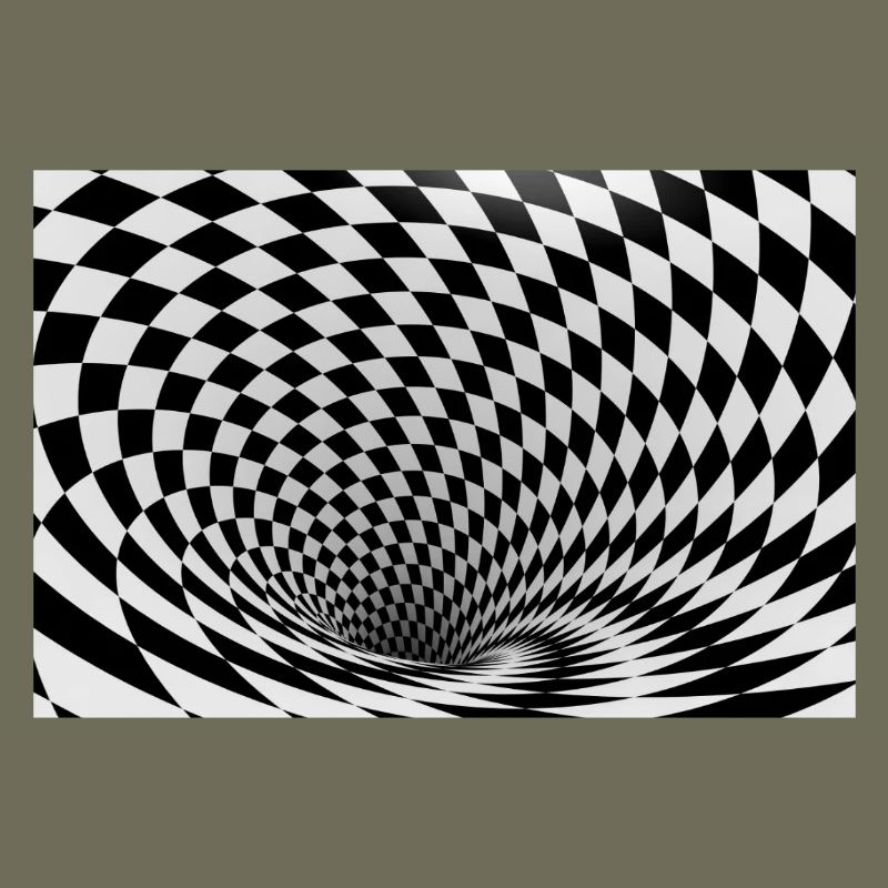 Vortex noir et blanc hypnotique