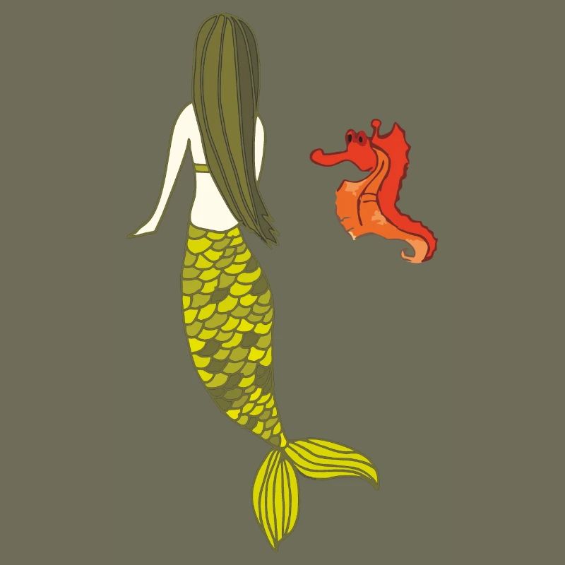 Date de sirène avec hippocampe