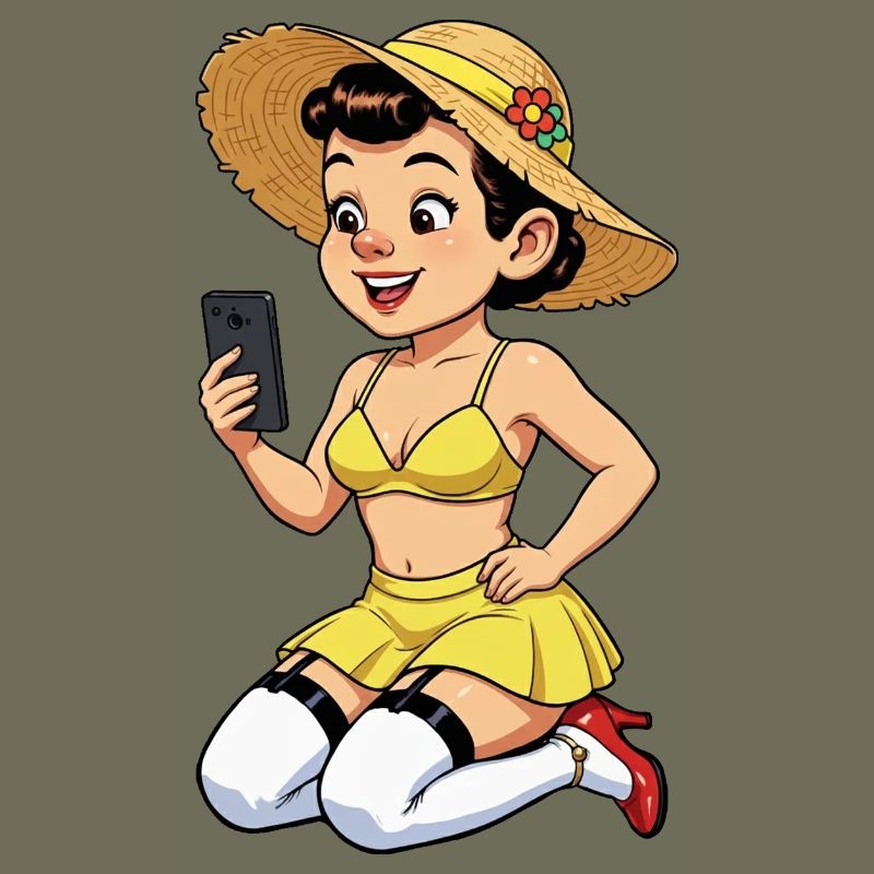 Influenceuse joyeuse