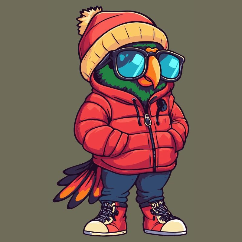 Papagai Winter Comic