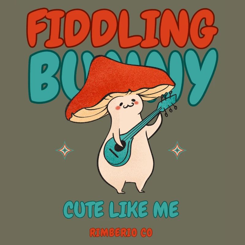 Fiddling Magic Mushroom Rabbit