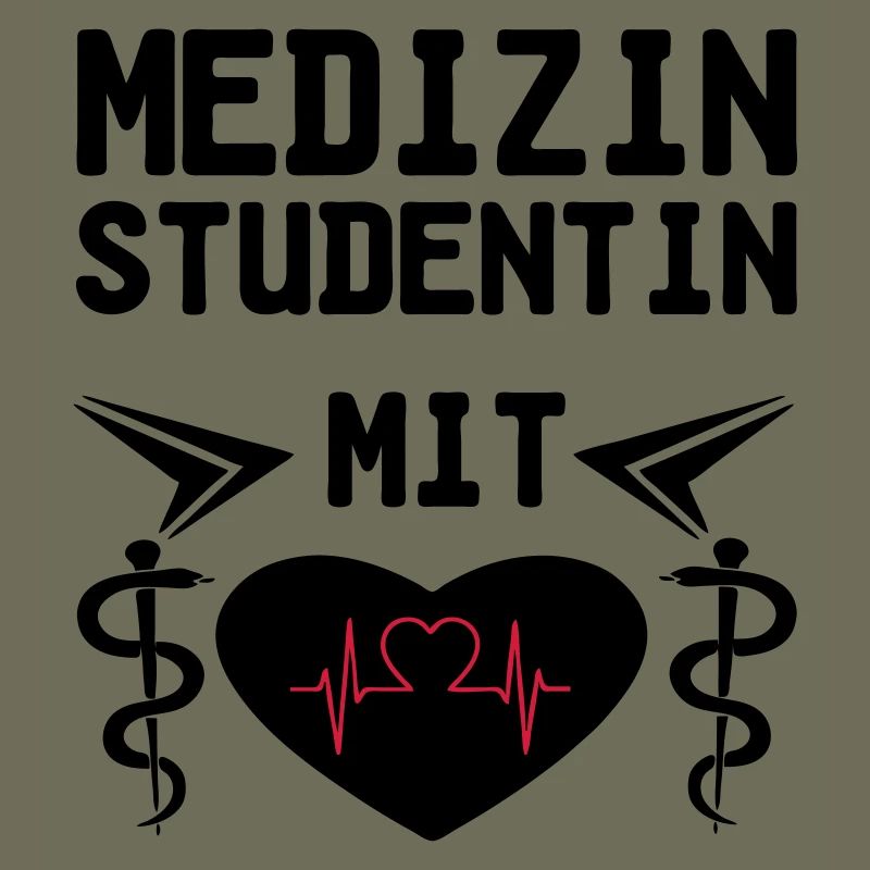 Medizinstudentin mit Herz Geschenk