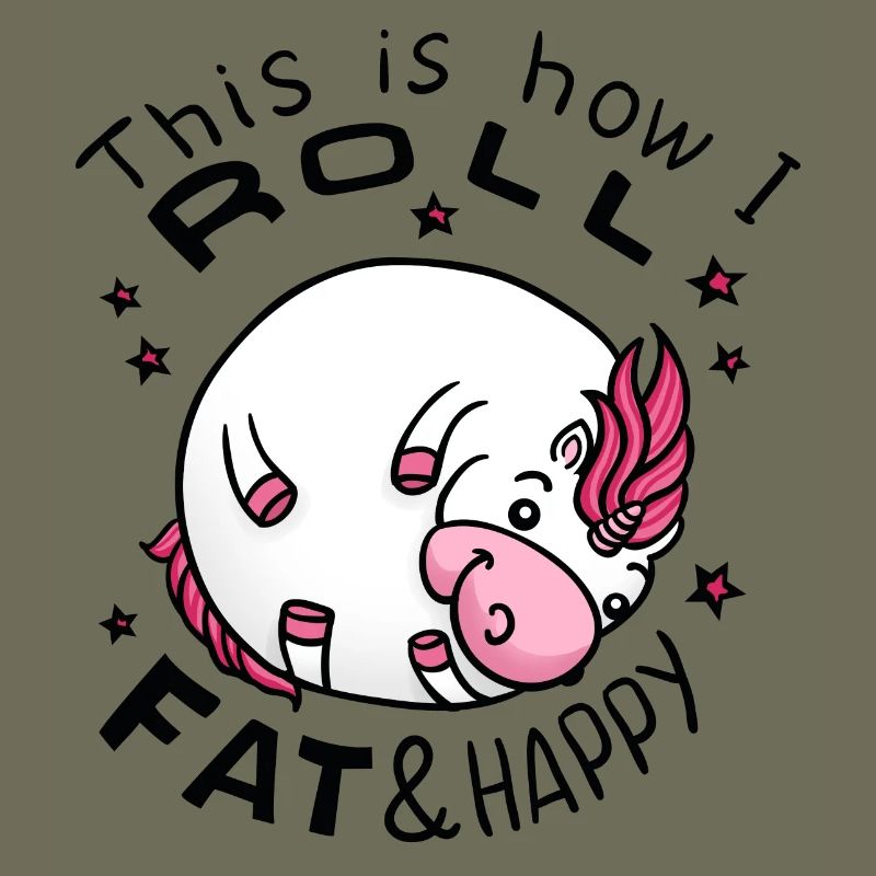 Dickes Einhorn - Einhorn Geschenkidee