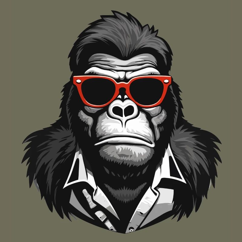 gorilla, monkey, primate