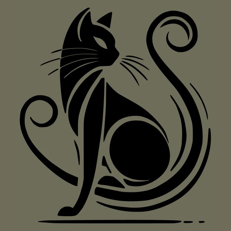 chat noir moderne