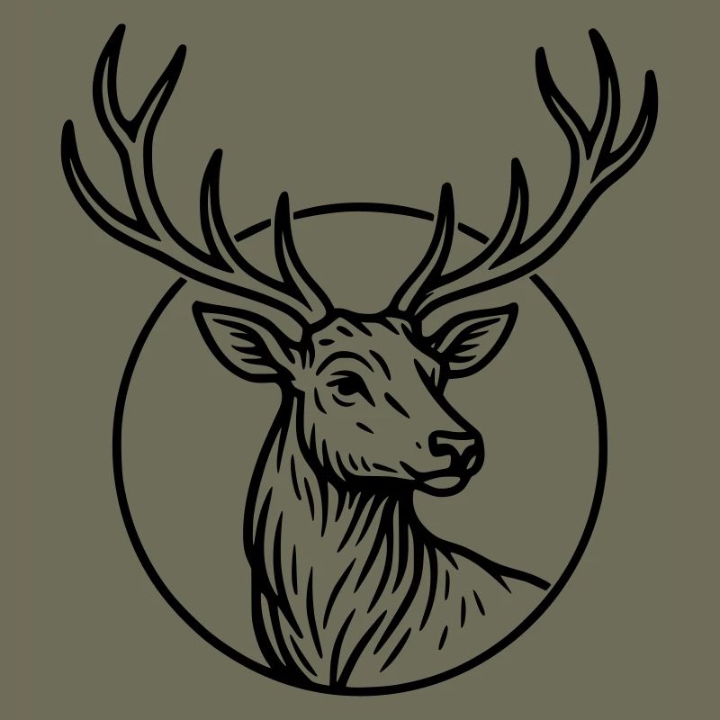 Large, deer