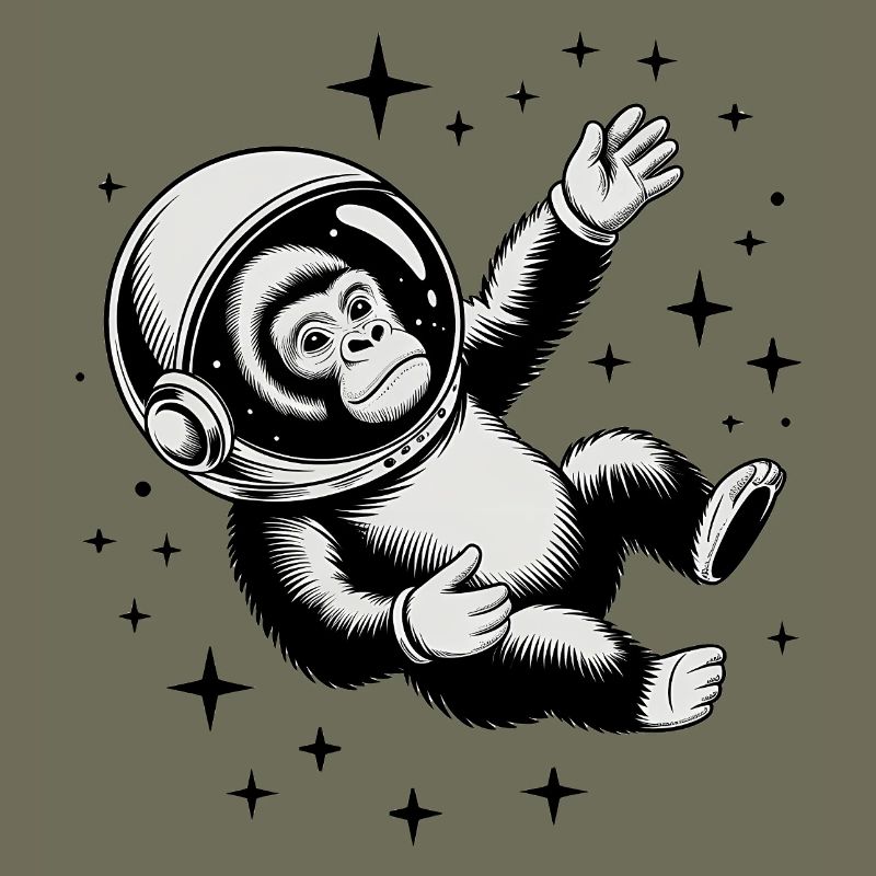 Un singe dans l'espace - Logo d'Astonomy