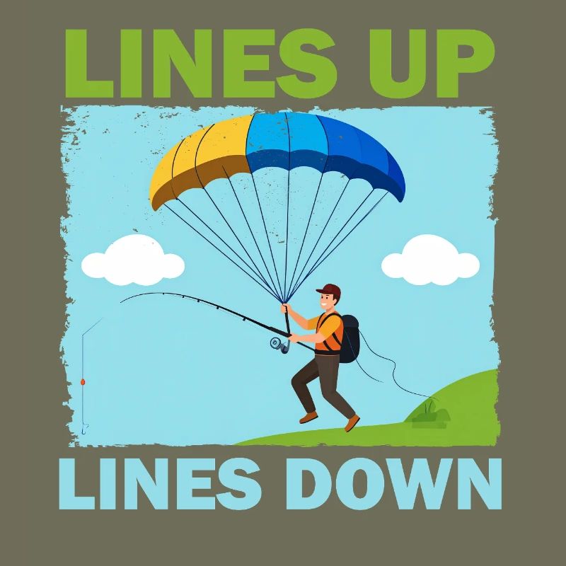 Abenteuer beim Paragliding mit Linien