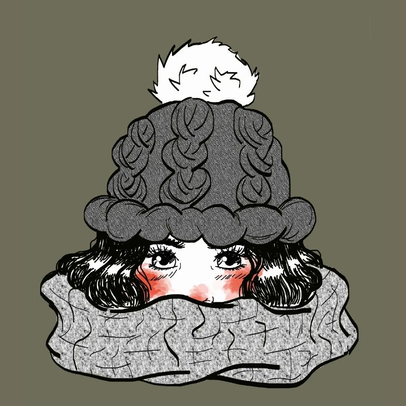 Mädchen im Winter