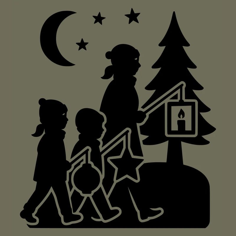 Lantern Running Kids