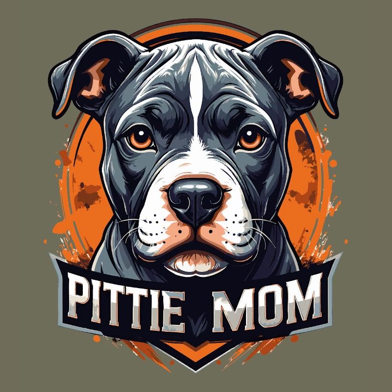 Art pitbull de la mère pitbull Pittie