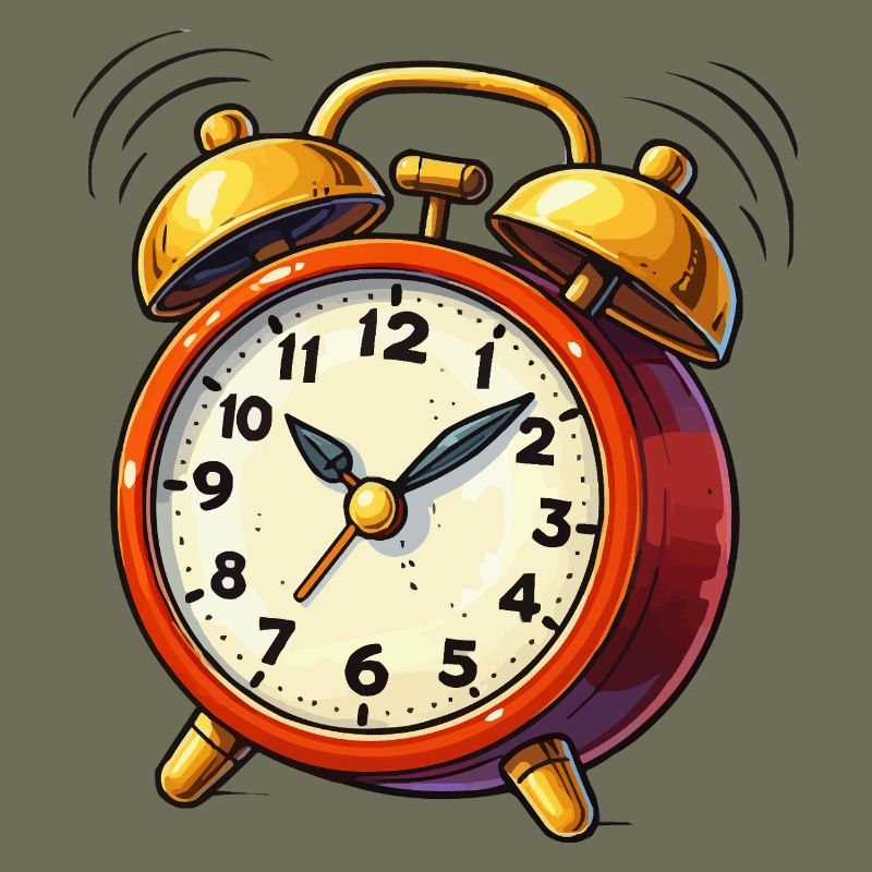 Alarm Clock Comic Clock