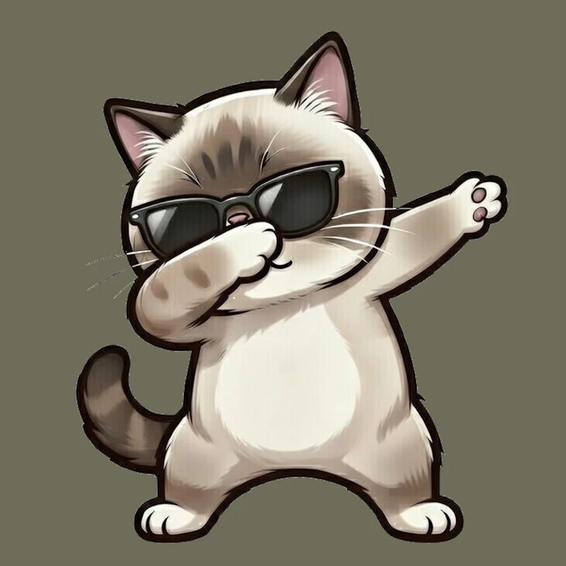Dabbing Ragdoll Katze