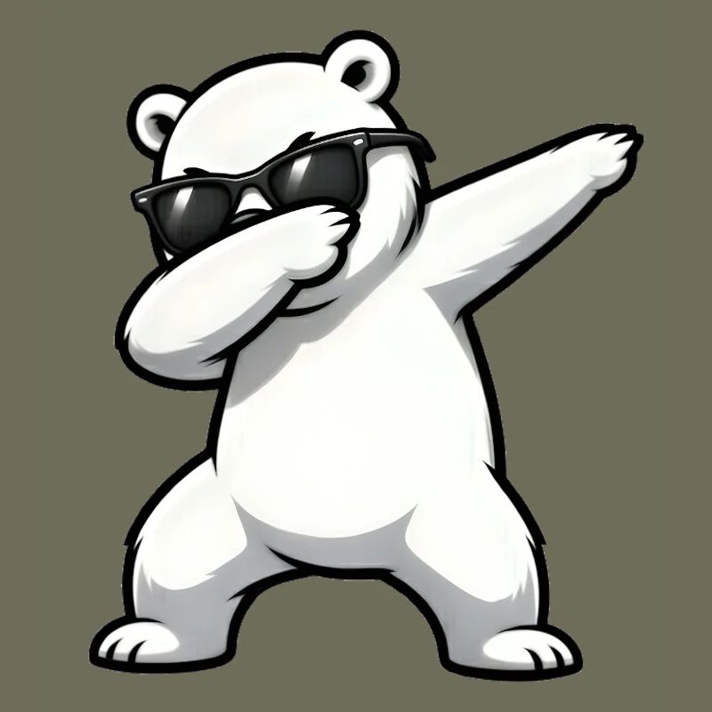 Dabbing Eisbär