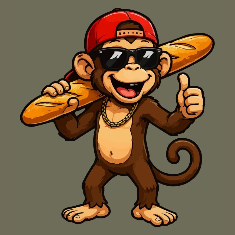 affe-baguette-cool