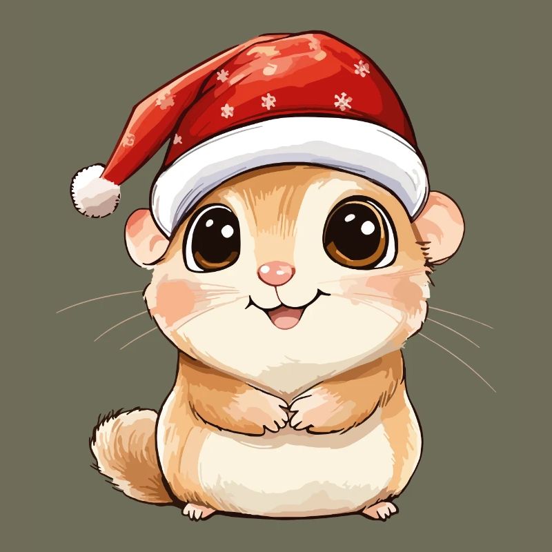 Hamster Noël mignon Noël mignon